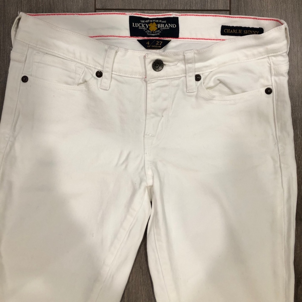 LUCKY BRAND White Washed Jeans GREAT condition